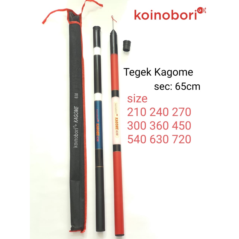 Joran Tegek Koinobori Kagome Fiber Lentur 210 240 270 300 360 450 540 Cm Original Murah Best Seller