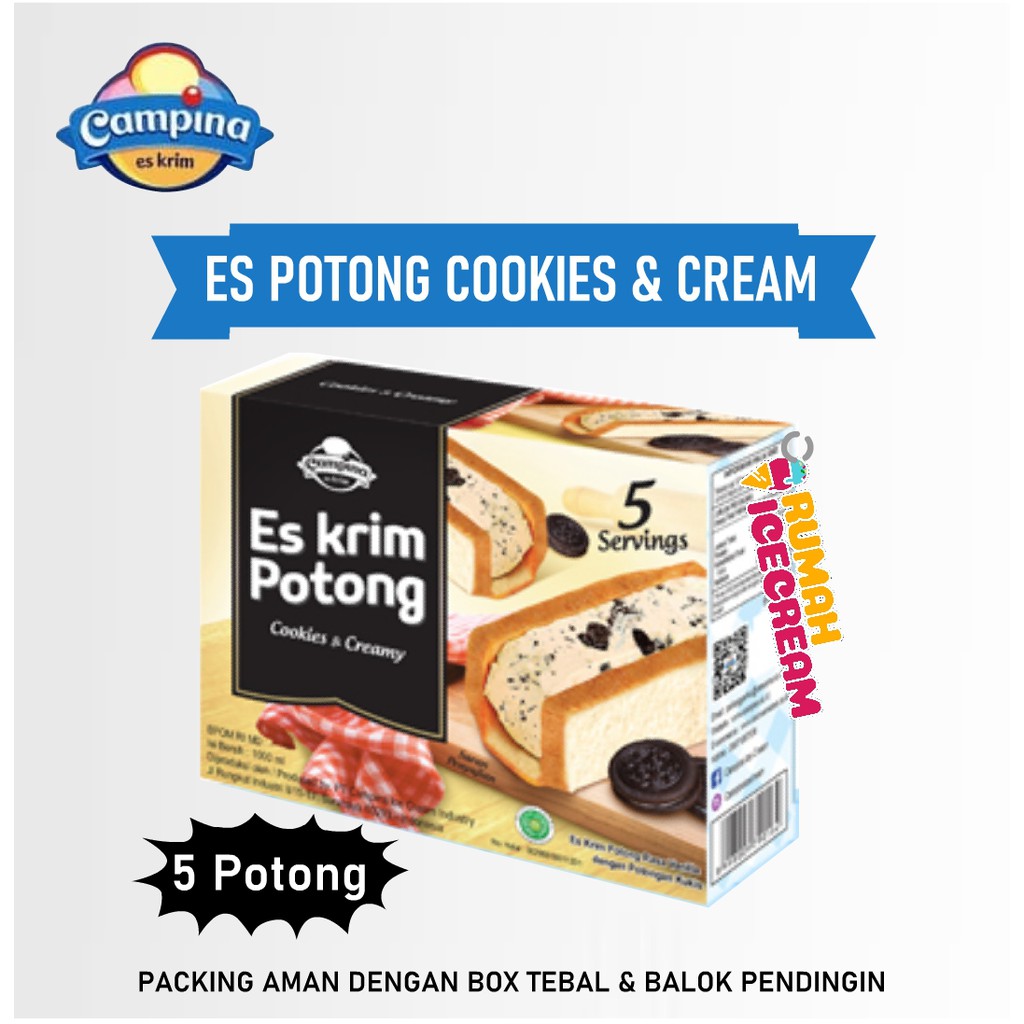 Ice Cream / Es Krim Potong Campina 5 Potong
