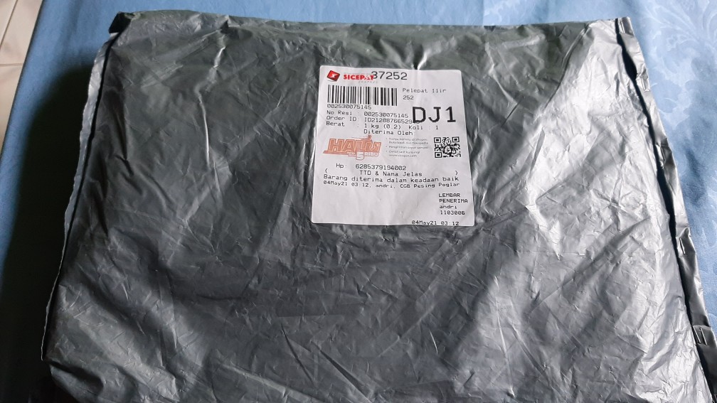 [gridline - Ls028 Black Orange & Navy Green] Kemeja Batik Pria Katun Lengan Panjang Slimfit