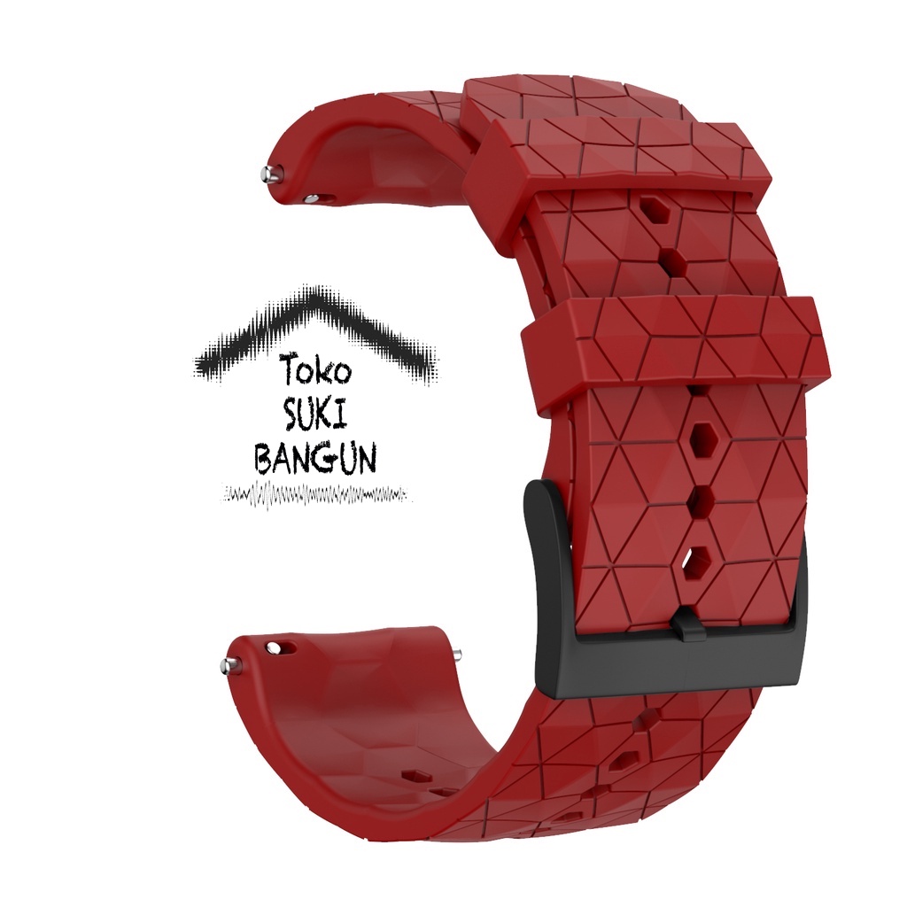 Strap 24mm SUUNTO 9 7 D5 Baro Spartan Ambit 3 PRISMATIC Tali Jam Rubber Silicone Watch Band