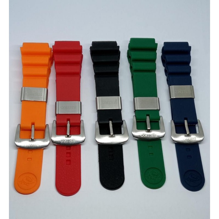 STRAP TALI RUBBER JAM TANGAN SEIKO DIVER TALI JAM SEIKO SPORT SEIKO DIVER