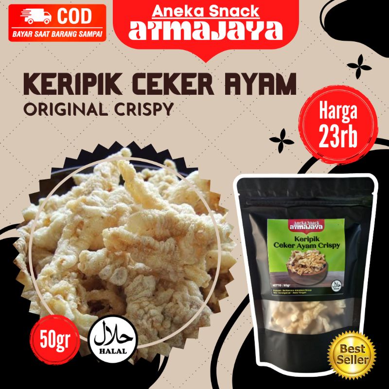 

KERIPIK CEKER AYAM CRISPY ANEKA SNACK ATMAJAYA,GROSIR SNACK,SNACK MURAH,SNACK KILOAN