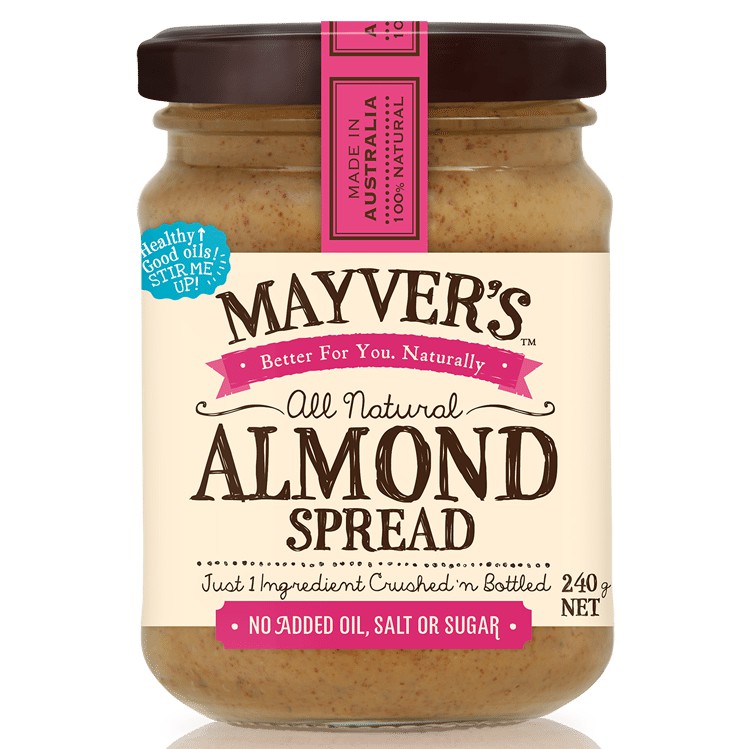 

Mayver's Almond Nut Spread Healthy Food Bread Toast Selai Kacang Almon