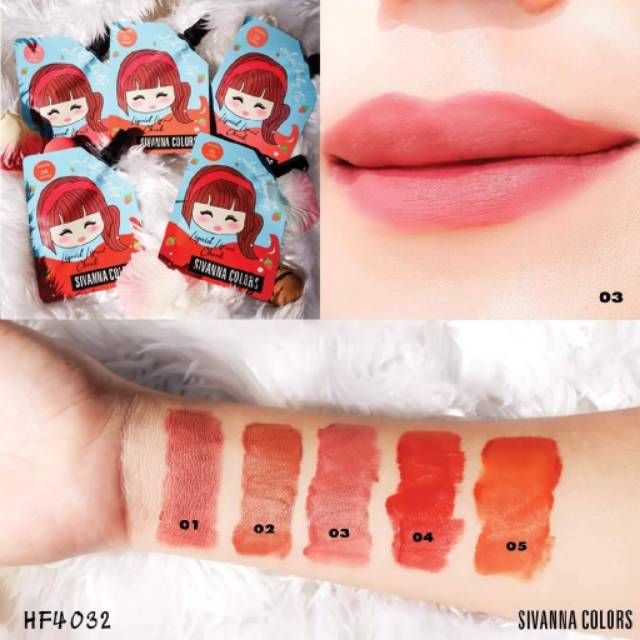 SIVANNA COLORS Velvet Baby Lip Liquid Lip And Cheek #HF4032 Thailand / Lipstick / Cosmetic Lip Tint