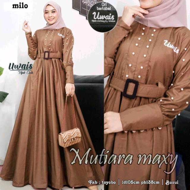 Gamis Mutiara Maxy Busui bahan Toyobo by Uwais