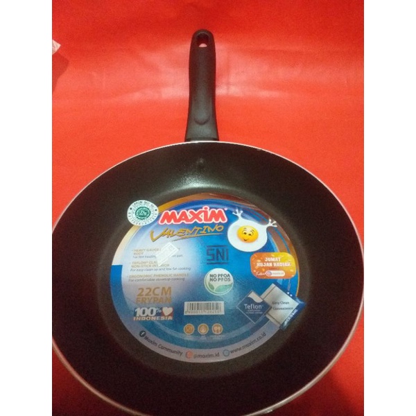 MAXIM VALENTINO 22CM FRYPAN TEFLON ANTI LENGKET