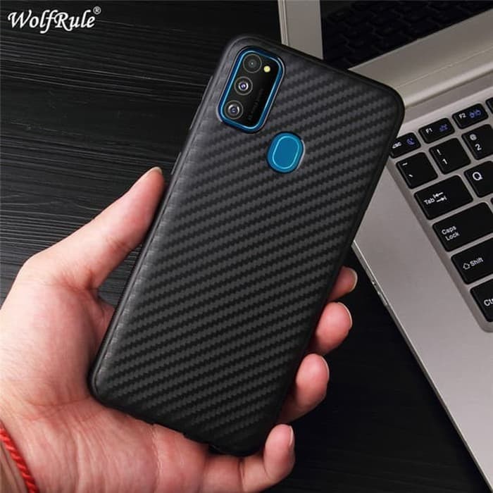 OPPO A15S / A15 SOFT CASE FIBER CARBON