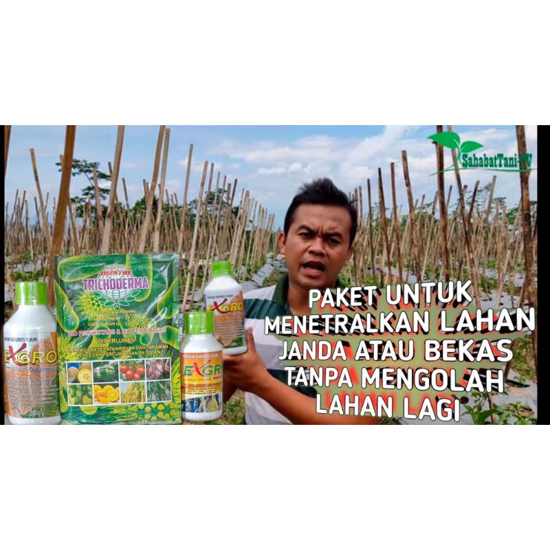 Paket Menetralkan Tanah( Exgro Dekomposer 1 lt+Tricoderma jimate 500gr + exgro mikoriza 500 gr)