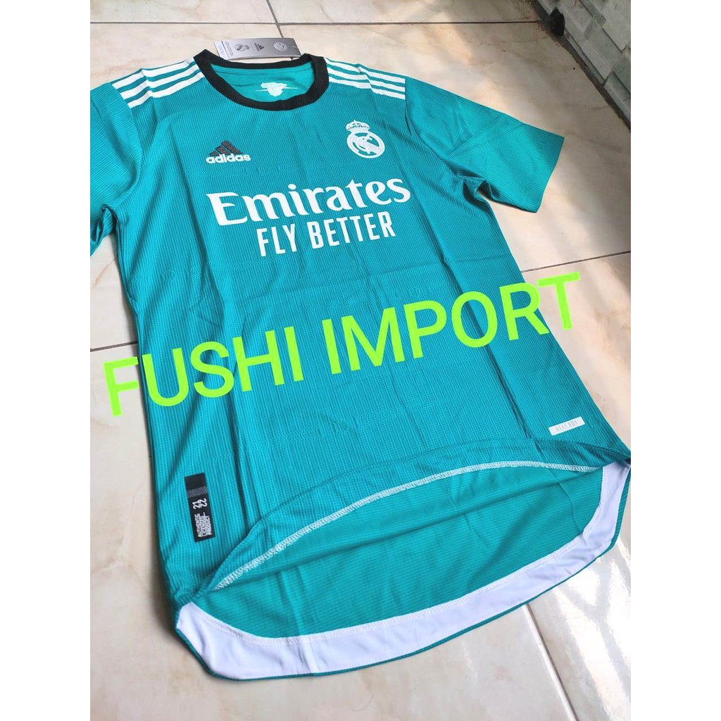 HQ PLAYER ISSUE HEAT RDY - JERSEY BOLA MADRID 3RD THIRD 2022 HQ HEAT-RDY IMPORT