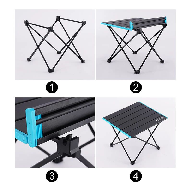 Meja lipat outdoor portable / meja lipat aluminium / meja kemping lipat