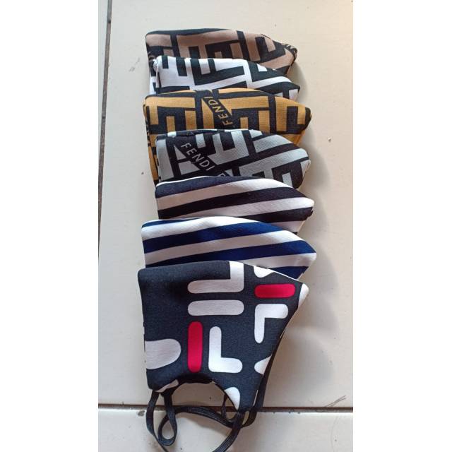 DISKON Masker Kain Neoprene Motif 2 Lapis