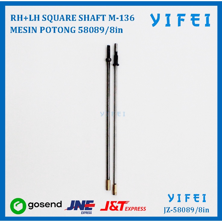 RH+LH SQUARE SHAFT M-136/M-138(8&quot;) POTONG KM YIFEI-58088JZ-58089/8in