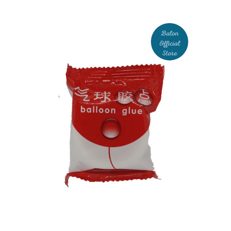 

perekat balon Lem balloon glue isi 100 dot , cara pemakaian seperti double tape