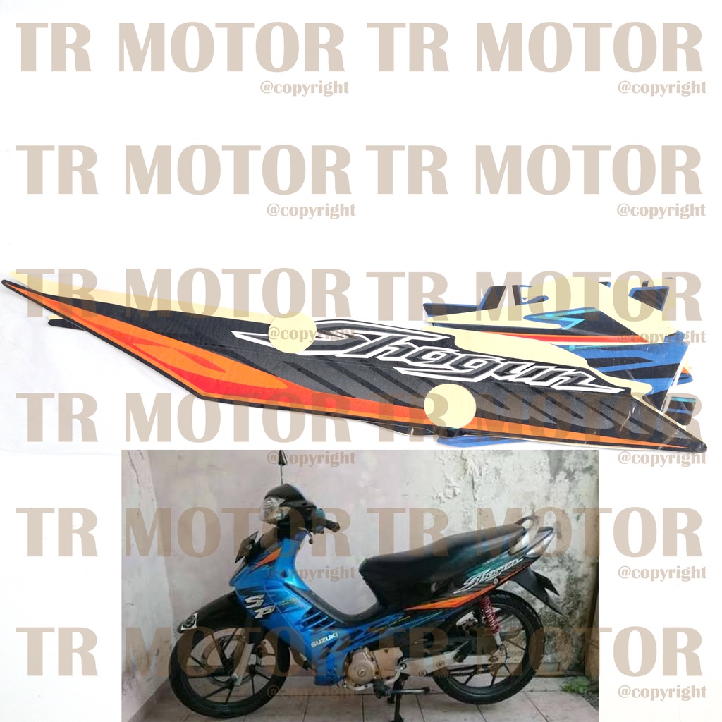 Stiker Motor Shogun 125 SP 2006 2007 Sticker Striping Lis Full Set Motor