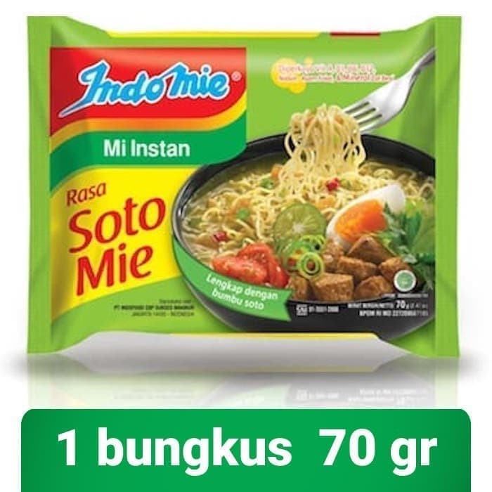 

INDOMIE RASA SOTO MIE 70 GR SATUAN