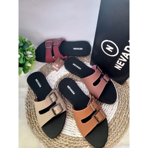 sandal flet slop NVD wanita SLG/nevad terbaru