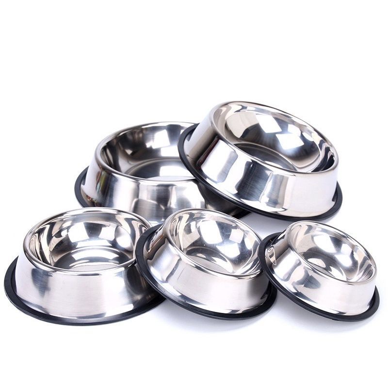 Tempat Makan Hewan Dog Rabbit Cat Bahan Stainless Tebal Pet Bowl / Mangkok Anjing Kucing Hewan Easy Clean