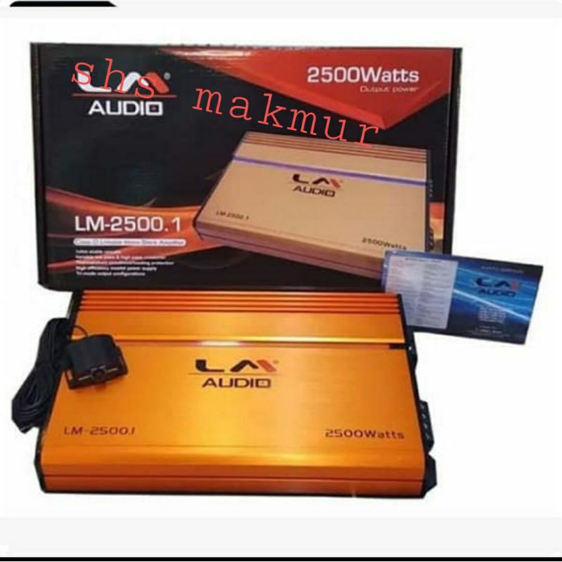 LM AUDIO MONOBLOCK LM 2500.1 monoblock amplifier LM