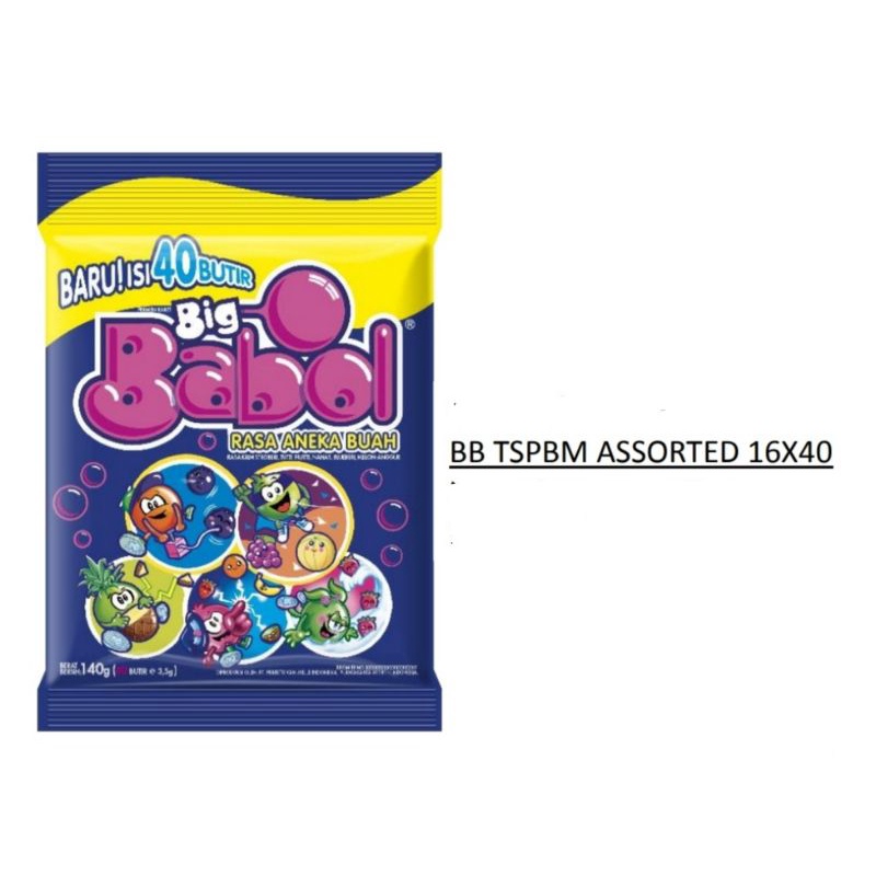 

Pemen Babol Aneka Buah 140 gr isi 40 pcs