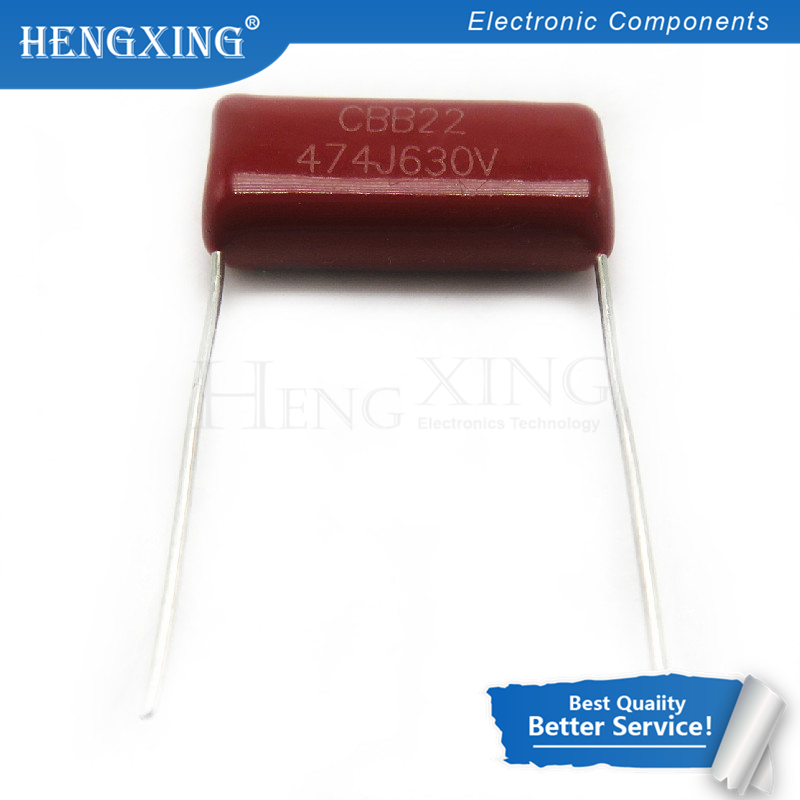 10pcs/lot 630V474J 0.47UF 470NF Pitch 20MM 630V 474 CBB Polypropylene film capacitor In Stock