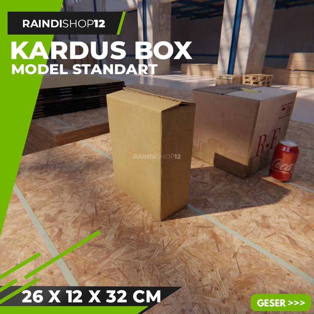 

BOX 26 X 12 X 32 CM KARDUS KOTAK KEMASAN PACKAGING KADO POLOS