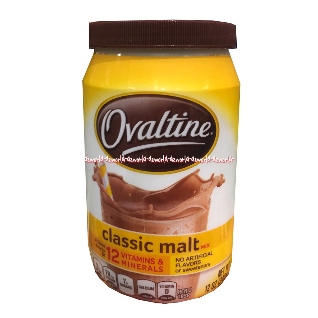 Ovaltine Classic Malt 12Vitamins Mineral Coklat Ovaltin 340gr