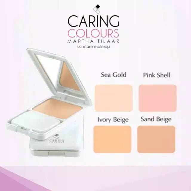 CARING COLOURS Dual Action Cake Extra Protection SPF 15 ( Tersedia Refill ) DAC