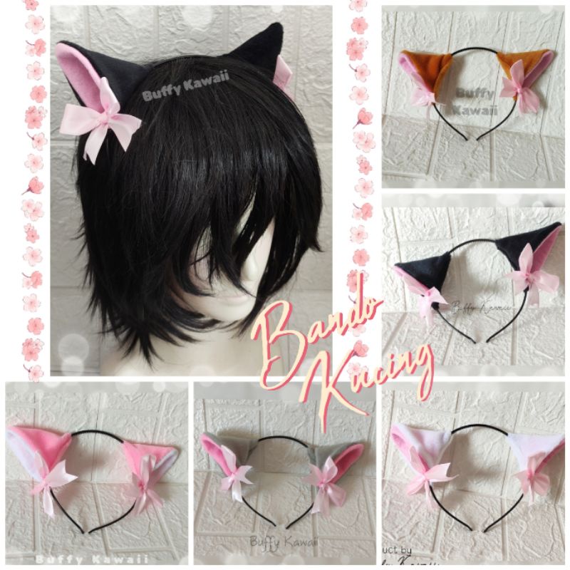 Bando Kucing anak murah cosplay halloween kawaii pita nekomimi costume cat lolita