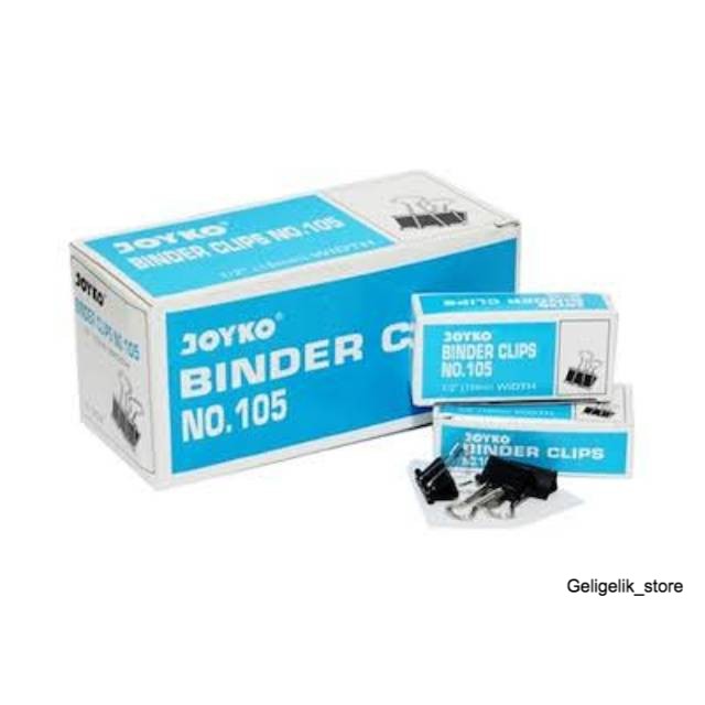 

BINDER CLIP / JOYKO NO 105 / PENJEPIT KERTAS KLIP 15 mm