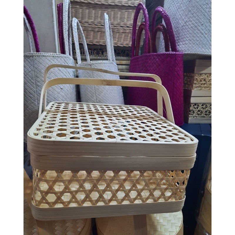 KERANJANG HAMPERS ANYAMAN (grosir) besek sakose / besek hampers lebaran