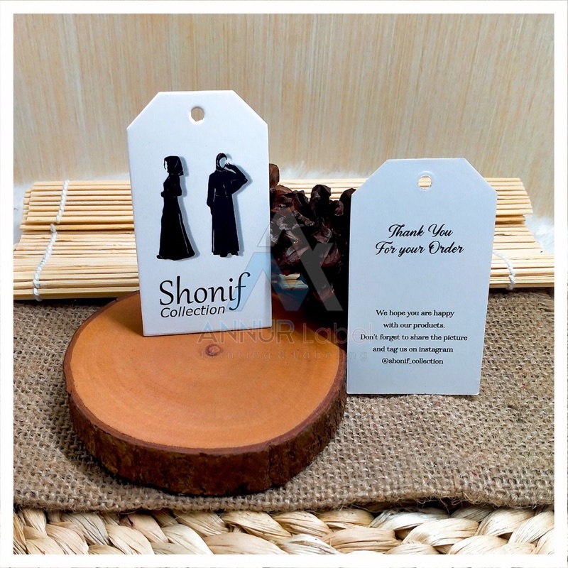 

label hangtag tipis/label hang tag/hantag tipis art paper/label kertas