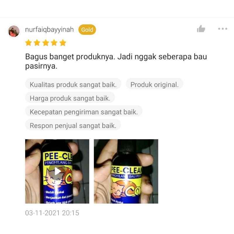 Penghilang Bau Pesing Pipis BAB Kelinci Kucing Anjing Pewangi Kandang 60 ML FEFARM