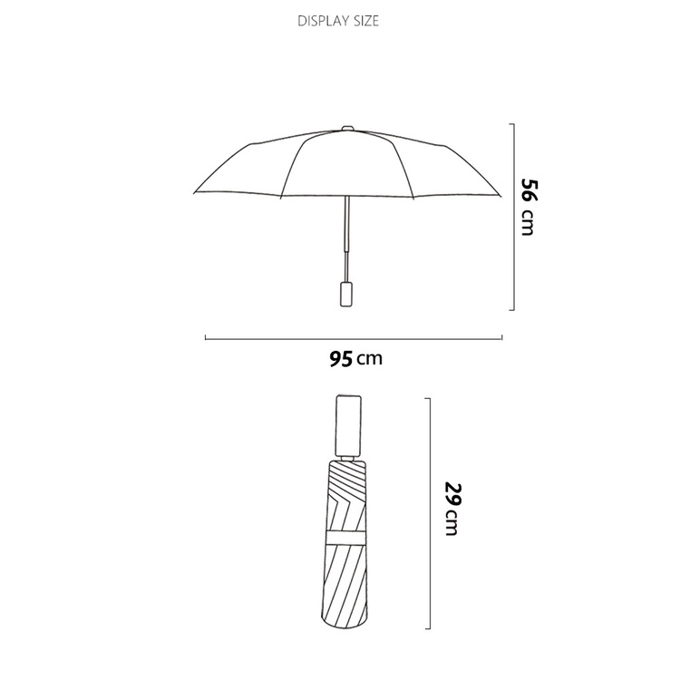 Payung Lipat Otomatis Tutup Buka Motif Kuat Kokoh 3 Folding Umbrella Automatic Open Close Anti UV Anti Karat Anti Angin