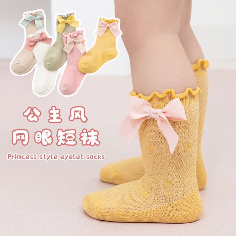 Kaos Kaki Korean Kriwil Pita | Import Ribbon Korean Baby Socks