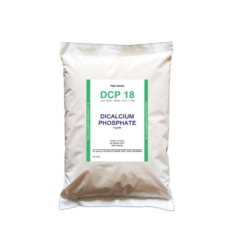 DCP Dicalcium Phospate 18 1KG Mineral Makro Kalsium Fosfat Hewan Ternak