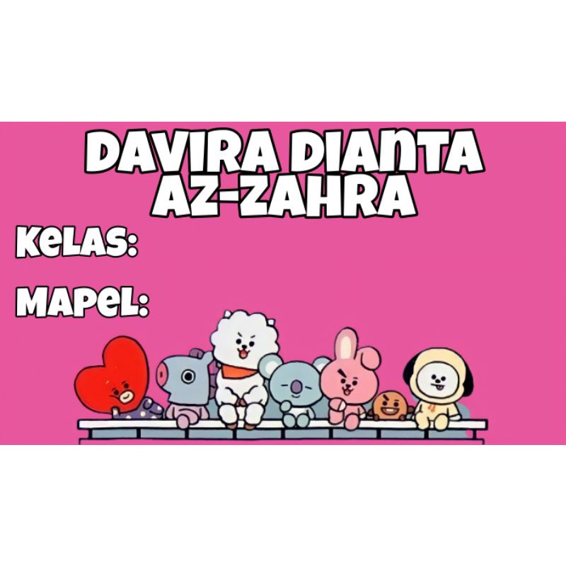 STIKER NAMA (ANAK PEREMPUAN) ISI 40 TINTA ANTI AIR