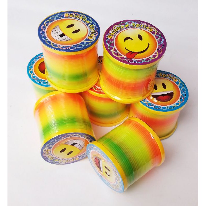 Per Rainbow Ukuran 6cm Per Slinky Yoyo Magic Rainbow Spring Anti Stress