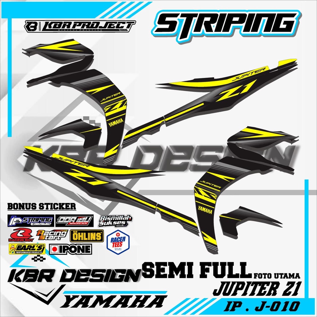 JUPITER Z1 (COD) STICKER STRIPING MOTOR JUPITER Z1.11