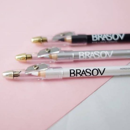 BRASOV Eyeliner Pencil Pensil 1.1 g Halal Waterproof