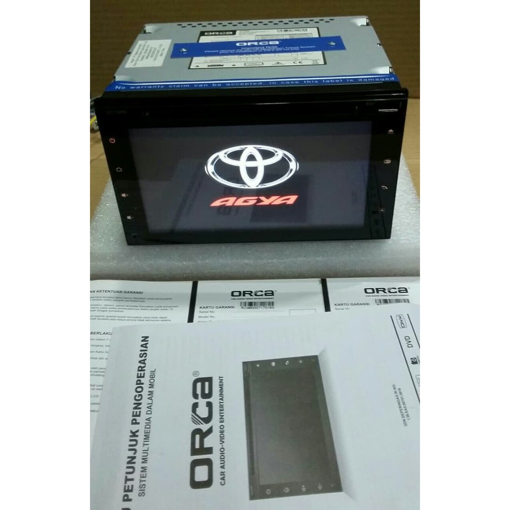 Tv mobil TOYOTA AGYA Doubledin TOYOTA AGYA Headunit TOYOTA AGYA