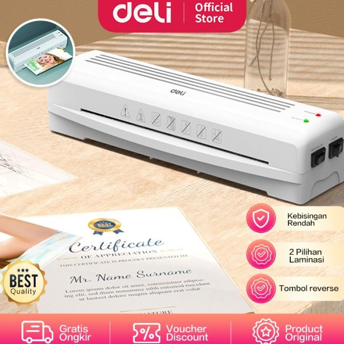 

Deli Laminator Mesin Laminating A3 80-125 Mic Laminasi Hot Cold E14379