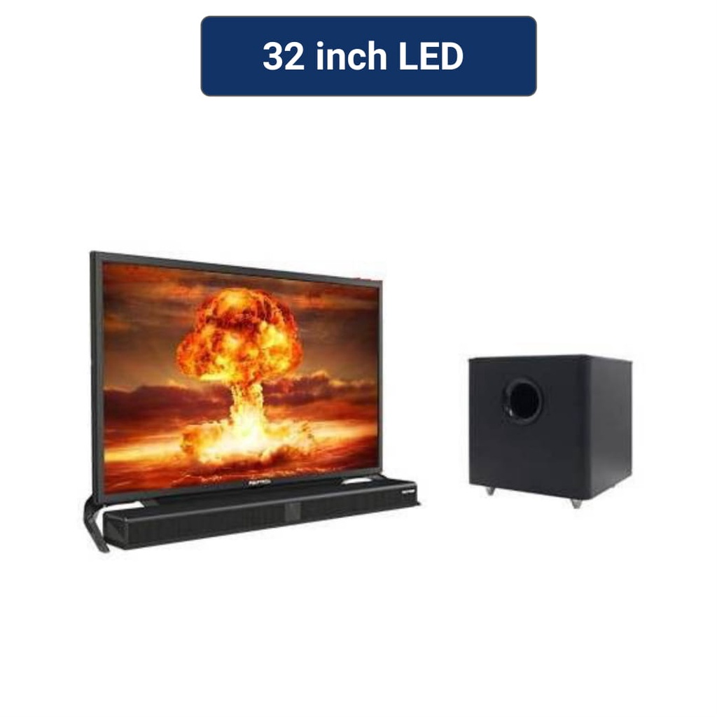 POLYTRON LED TV PLD 32B1550 SOUND BAR HD TV - 32 inch/USB MOVIE/HDMI