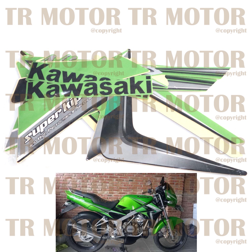 Stiker Motor Ninja R 2010 Sticker Striping Lis Full Set Motor