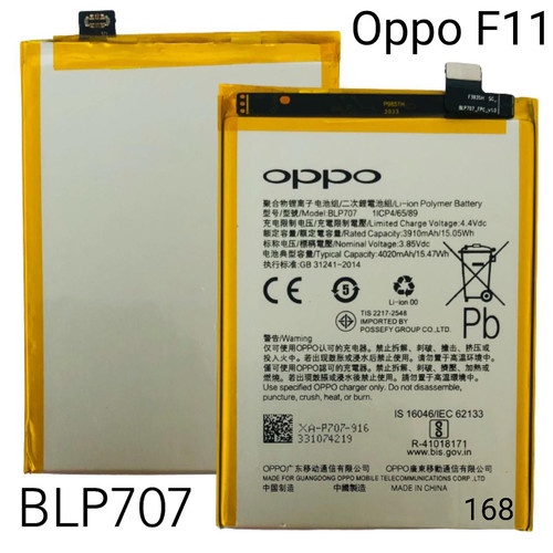 Battery Batere Batre Baterai Mcom OPPO F11 - BLP707 BLP-707