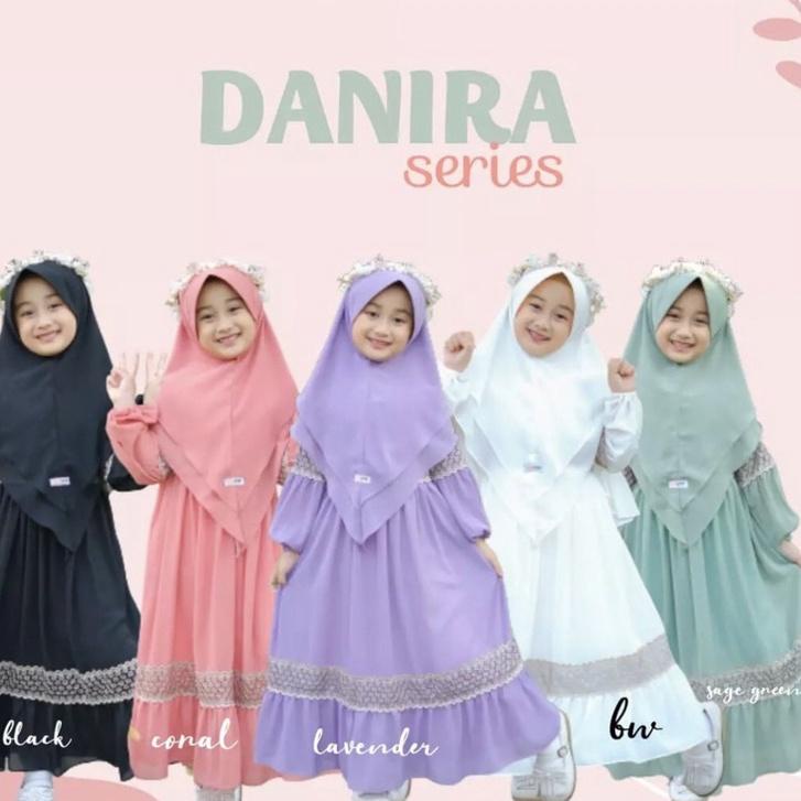 SALEE.. GAMIS CERUTY RENDA  SET HIJAB/GAMIS ANAK PEREMPUAN