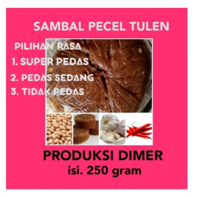 

Sambal pecel tulen