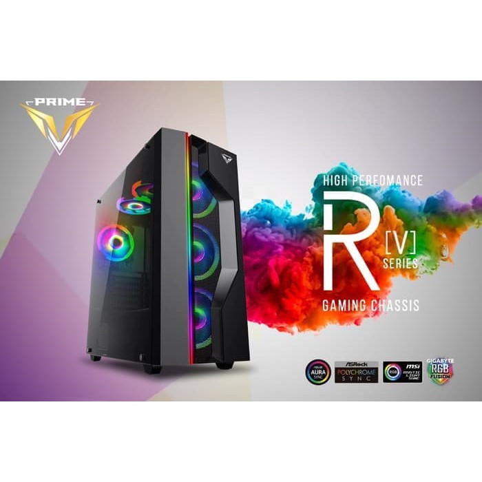 PRIME R-[V] - PREMIUM GAMING CASE 0.7mm STEEL