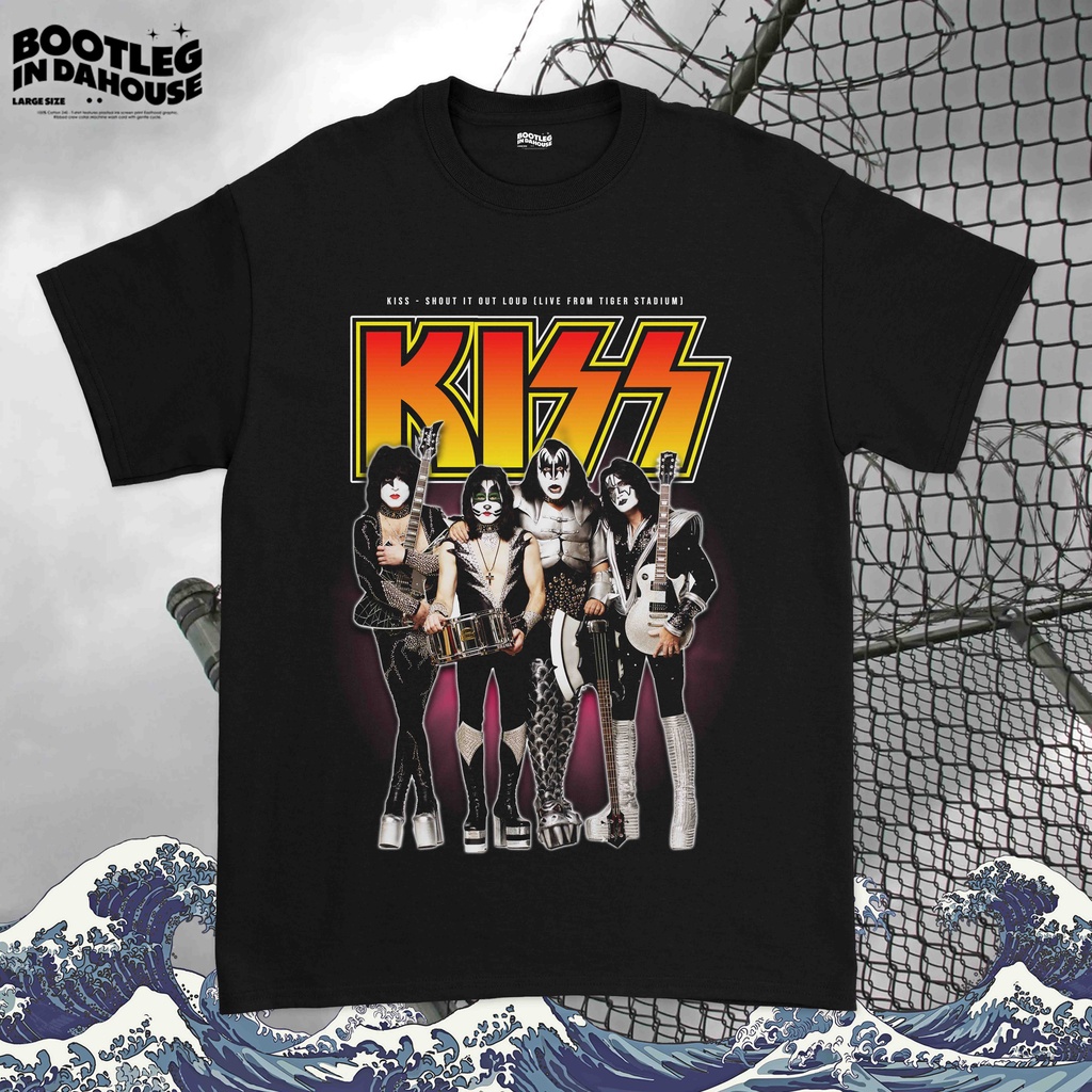 Kaos Band Kiss Shout iI Out -  Kaos band Kiss