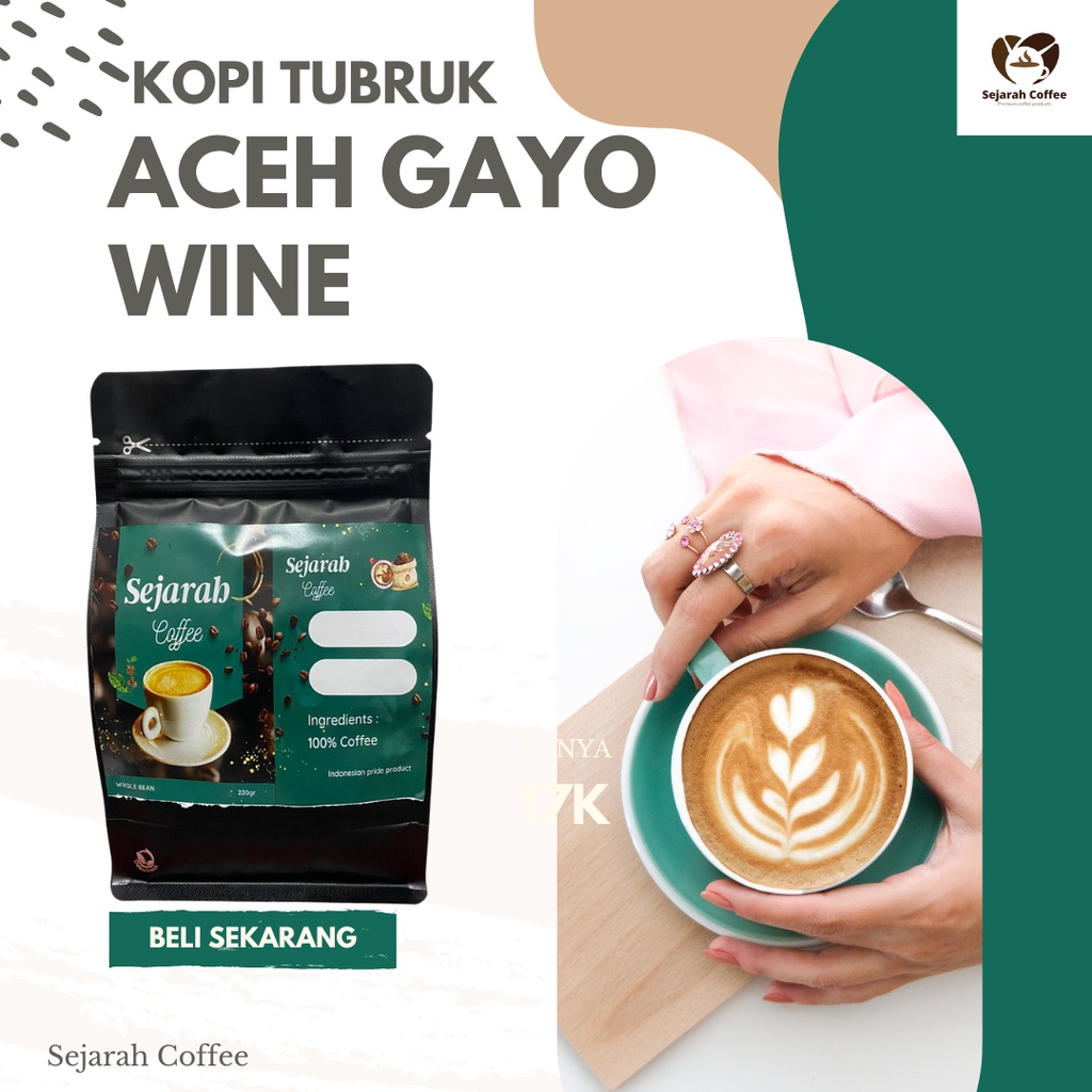 

Kopi Bubuk Arabica Aceh Gayo Wine Premium 200g Minuman Siap Saji - 22