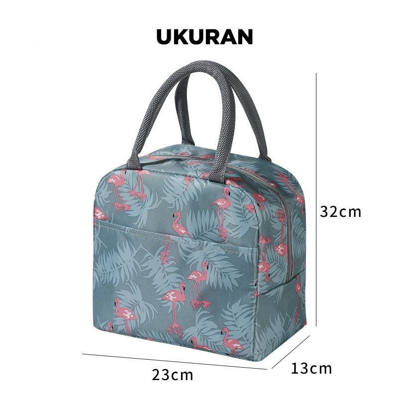 Tas Bekal Makan Model Resleting / Lunch Cooler Bag / Tas